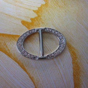 Women Scarf ring in color silver